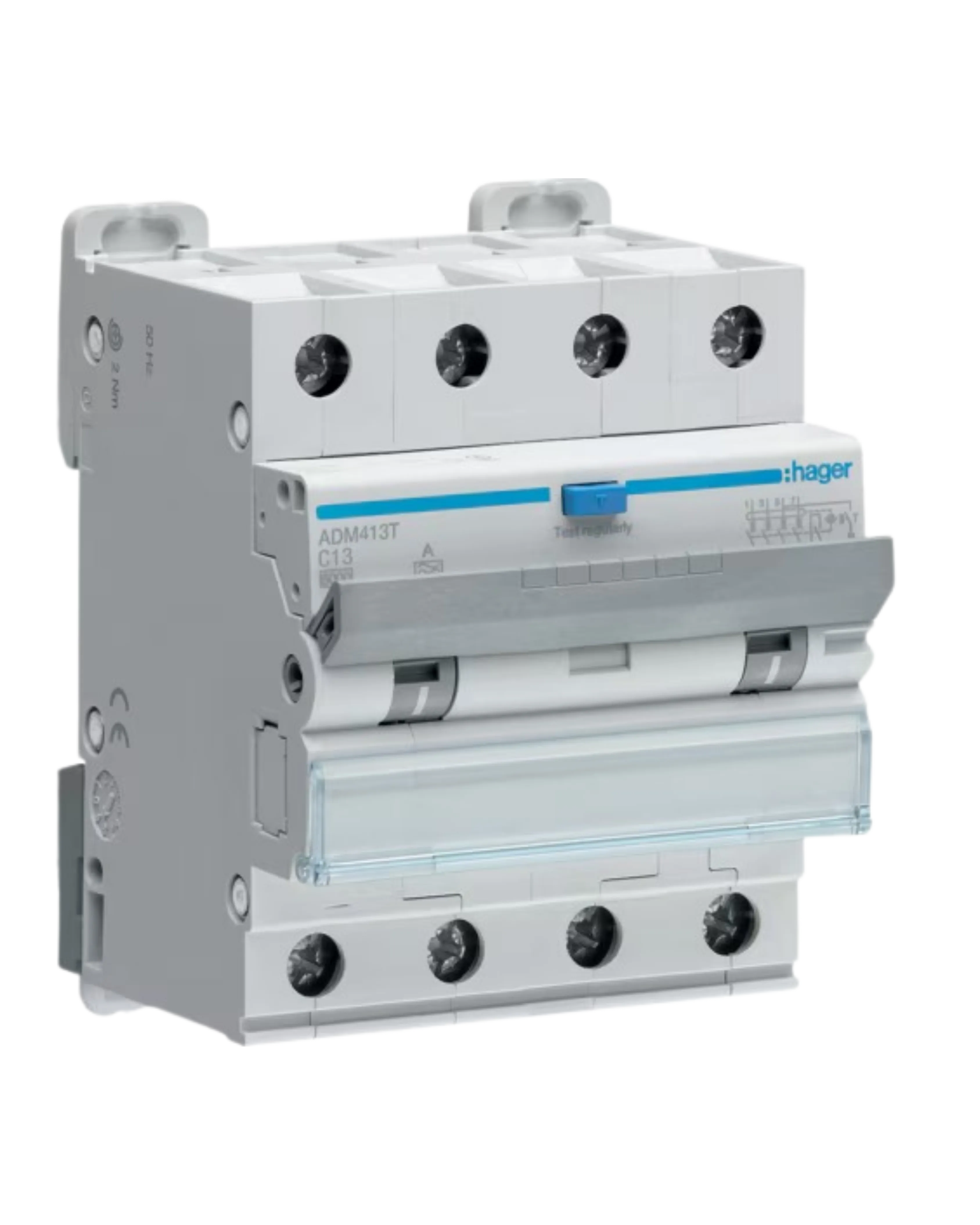 Hager AEM432T RCBO, 3P+N 32A C Curve 30mA Type A — Hager Drives – Motors – Circuits Protection